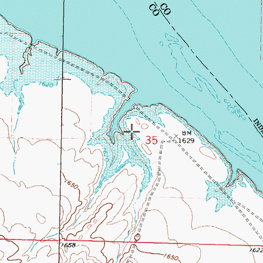 Topographic Map of Kenel (historical), SD
