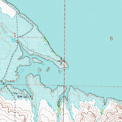 Topographic Map of Fort Manuel (historical), SD