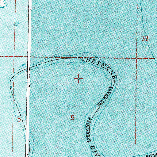 Topographic Map of Angel Bottom (historical), SD