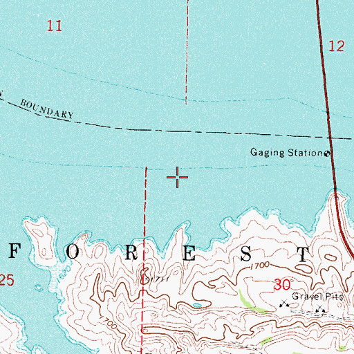 Topographic Map of Forest City South (historical), SD