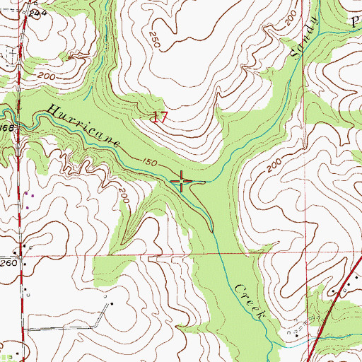 Topographic Map of Sandy Branch, AL