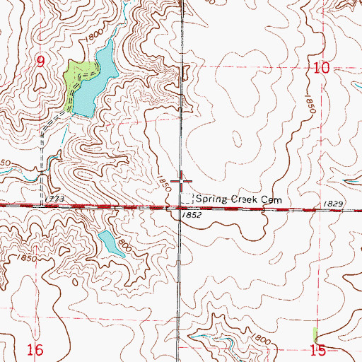 Topographic Map of Norwegian Lutheran Church (historical), SD