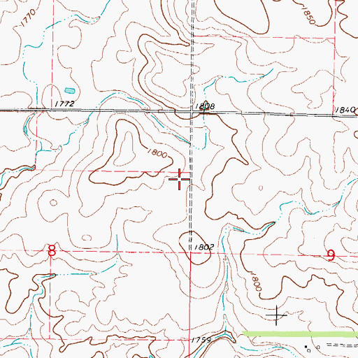 Topographic Map of Dutch Reformed Church (historical), SD