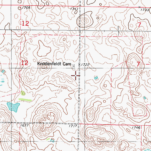 Topographic Map of German Baptist Church, SD