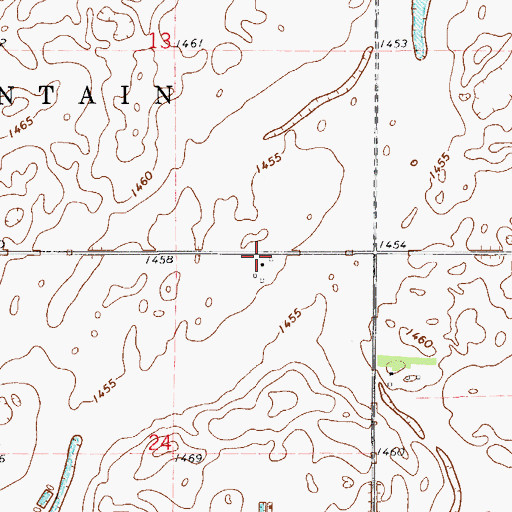 Topographic Map of Mayberry (historical), SD
