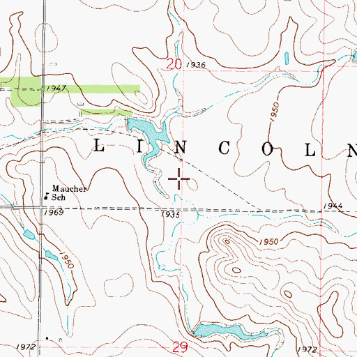 Topographic Map of Union (historical), SD