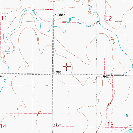 Topographic Map of Pembroke (historical), SD