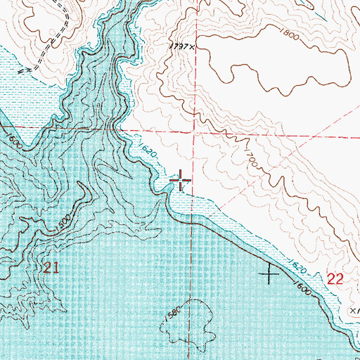 Topographic Map of Fort Sully (historical), SD