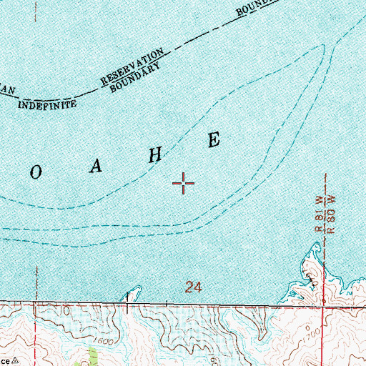 Topographic Map of Devils Island (historical), SD
