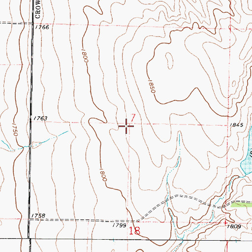 Topographic Map of Winnebago Indian Reservation (historical), SD