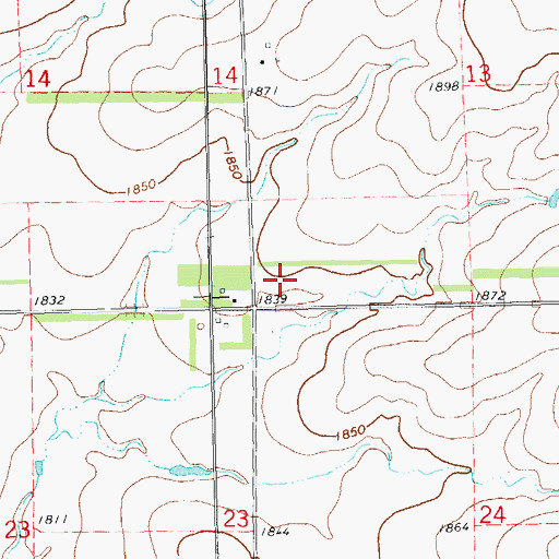 Topographic Map of Strouseton (historical), SD