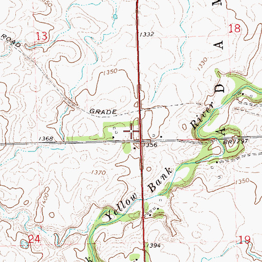 Topographic Map of Wilson (historical), SD