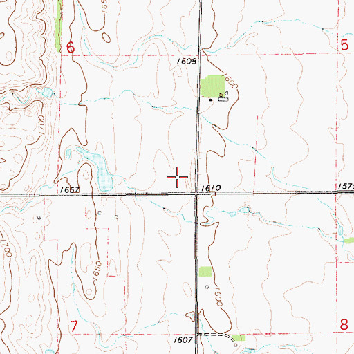 Topographic Map of Nesmith School Number 3 (historical), SD