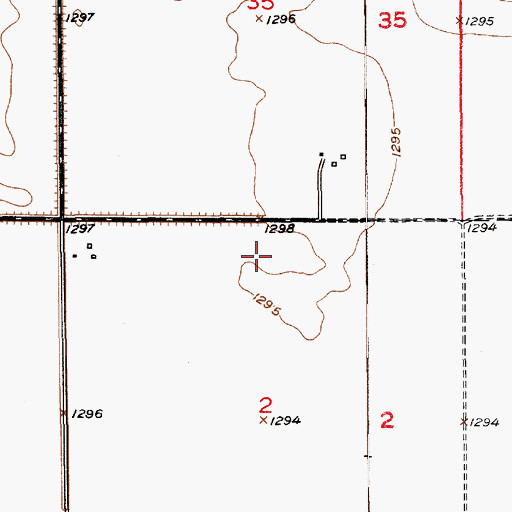 Topographic Map of School Number 4 (historical), SD