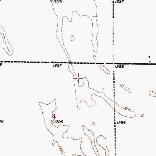 Topographic Map of Steichen School Number 3 (historical), SD