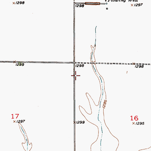 Topographic Map of Johnson School Number 5 (historical), SD
