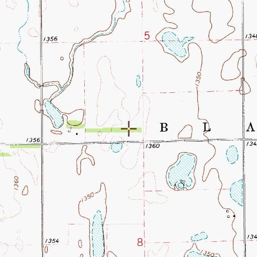 Topographic Map of Swanson School Number 3 (historical), SD