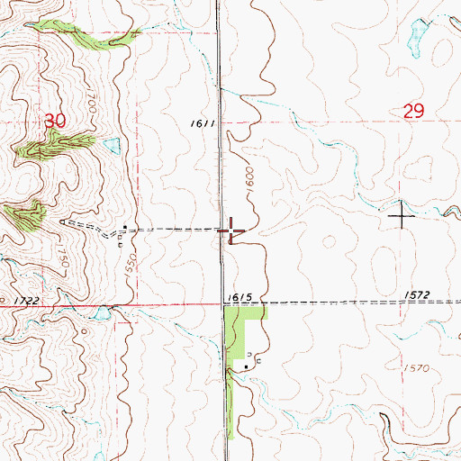 Topographic Map of Kleppin School Number 5 (historical), SD