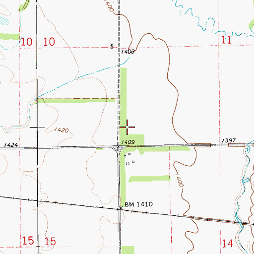 Topographic Map of Knutson School Number 2 (historical), SD