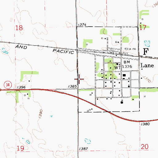Topographic Map of Grisinger School Number 3 (historical), SD