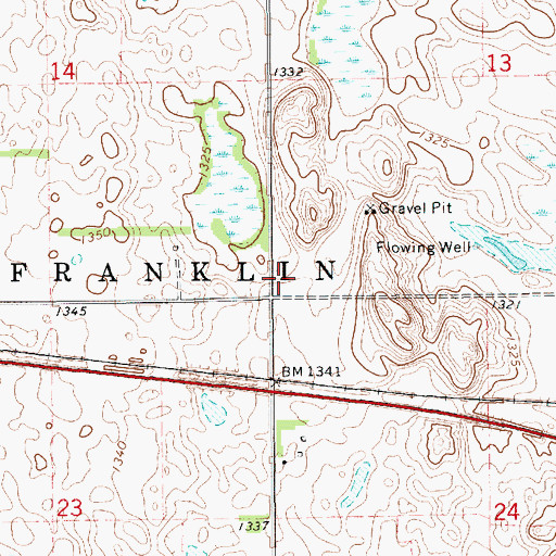 Topographic Map of Hessdorfer School Number 5 (historical), SD