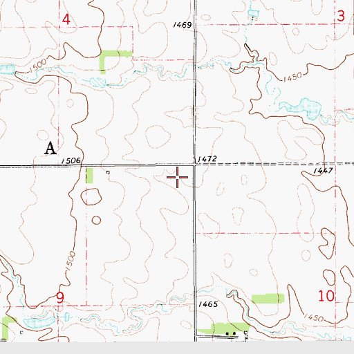 Topographic Map of Shultz School Number 2 (historical), SD