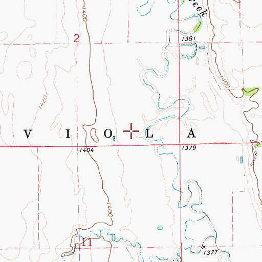 Topographic Map of Solberg School Number 1 (historical), SD