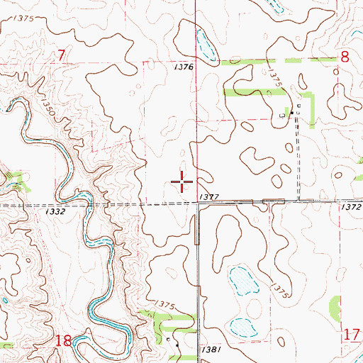 Topographic Map of Busse School Number 2 (historical), SD