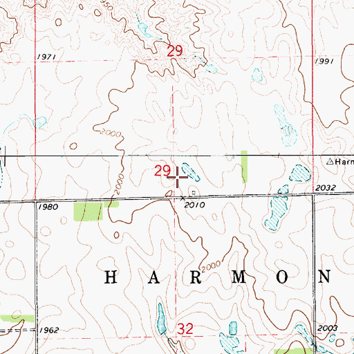 Topographic Map of Stony Point School Number 3 (historical), SD