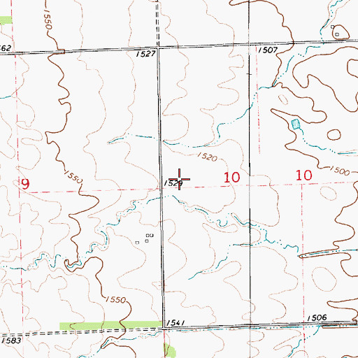 Topographic Map of Louder School Number 1 (historical), SD
