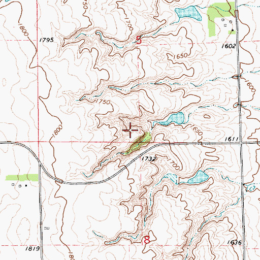 Topographic Map of Linn School Number 2 (historical), SD