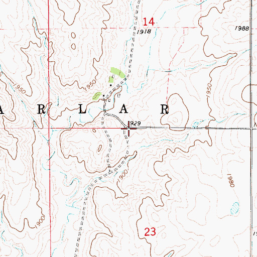 Topographic Map of School Number 1 (historical), SD