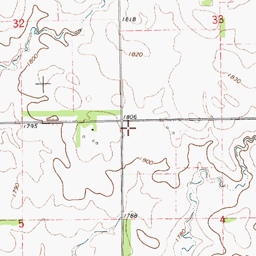 Topographic Map of Clyde (historical), SD