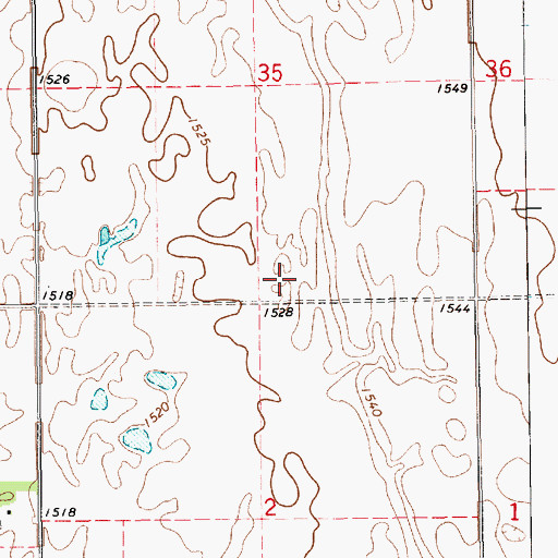 Topographic Map of School Number 6 (historical), SD