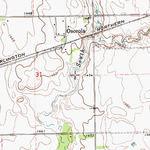 Topographic Map of School Number 7 (historical), SD