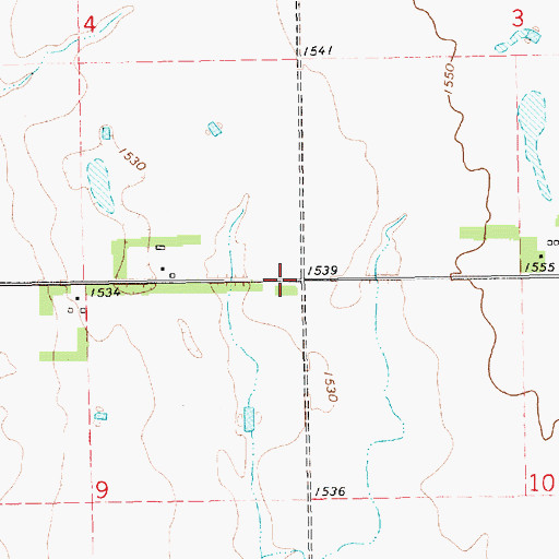 Topographic Map of School Number 2 (historical), SD