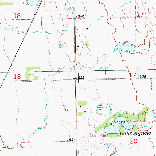 Topographic Map of School Number 3 (historical), SD