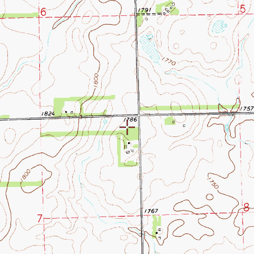 Topographic Map of School Number 36 (historical), SD