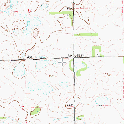 Topographic Map of School Number 34 (historical), SD