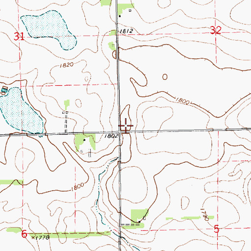 Topographic Map of School Number 30 (historical), SD