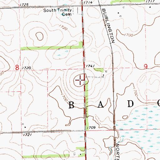 Topographic Map of School Number 16 (historical), SD