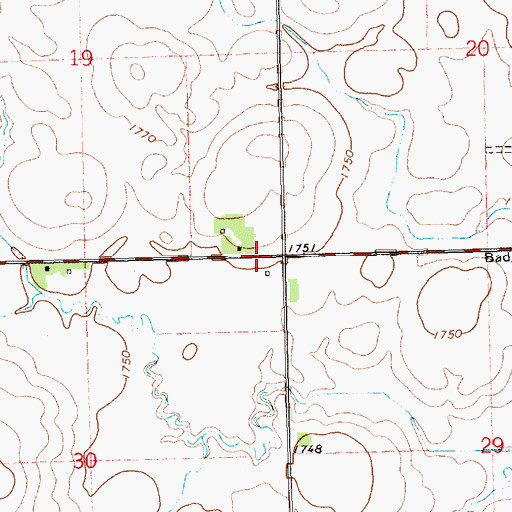 Topographic Map of School Number 18 (historical), SD