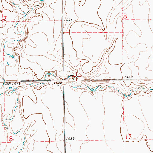 Topographic Map of School Number 1 (historical), SD