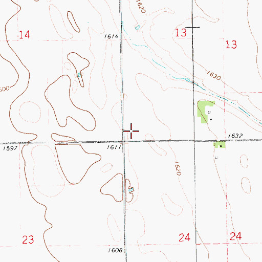 Topographic Map of School Number 6 (historical), SD