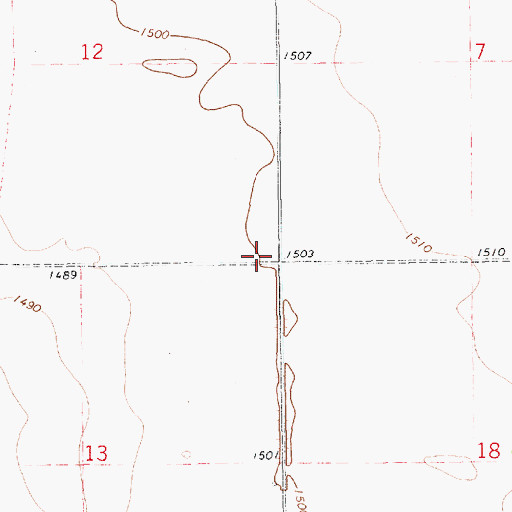 Topographic Map of School Number 3 (historical), SD