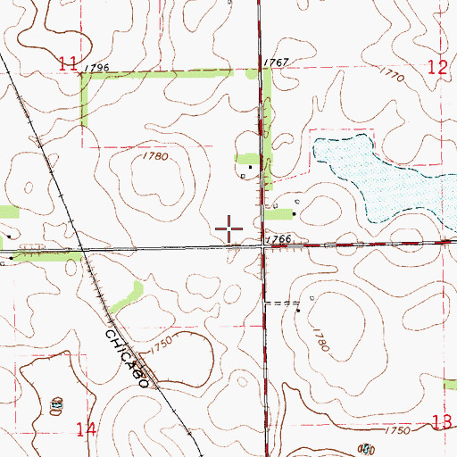 Topographic Map of School Number 3 (historical), SD