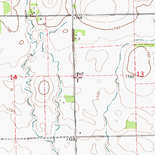 Topographic Map of School Number 46 (historical), SD