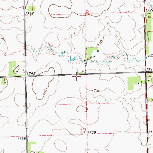 Topographic Map of School Number 45 (historical), SD