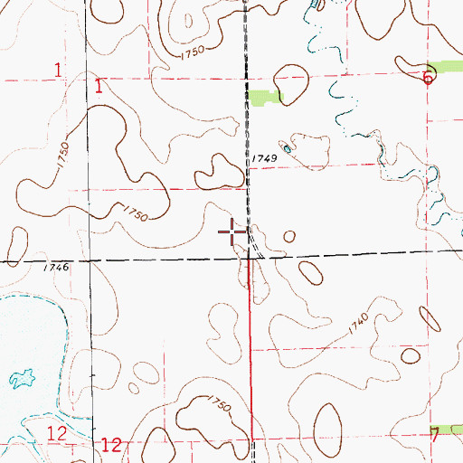 Topographic Map of School Number 38 (historical), SD