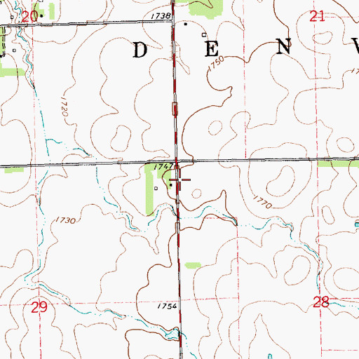 Topographic Map of School Number 44 (historical), SD